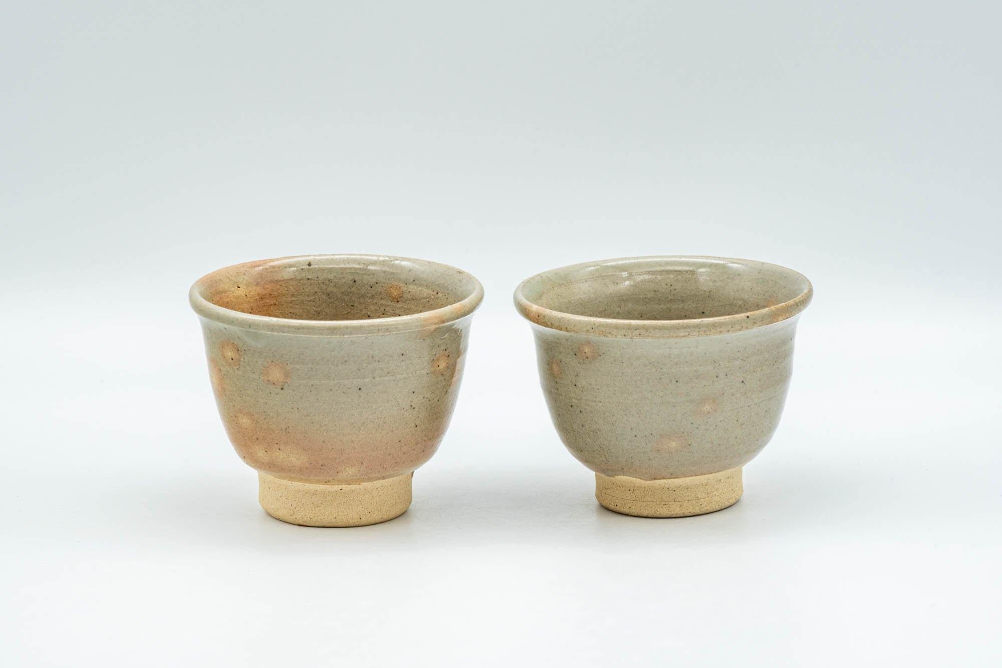Japanese Teacups - Set of 3 Gohonte Hagi-yaki Guinomi - 50ml