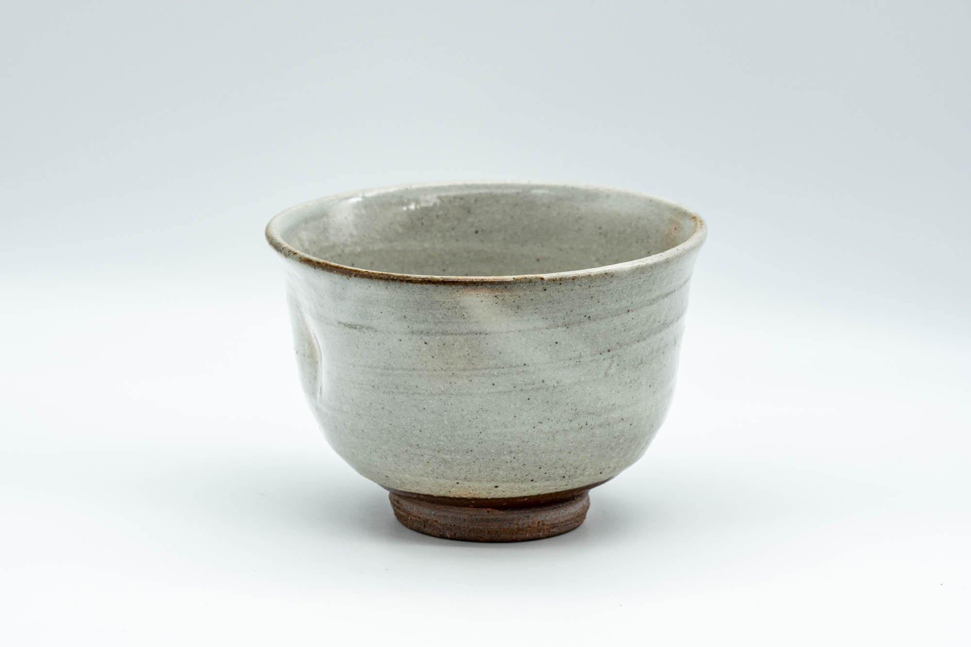 Japanese Teacup - Large Grey Indented Tulip Yunomi - 220ml