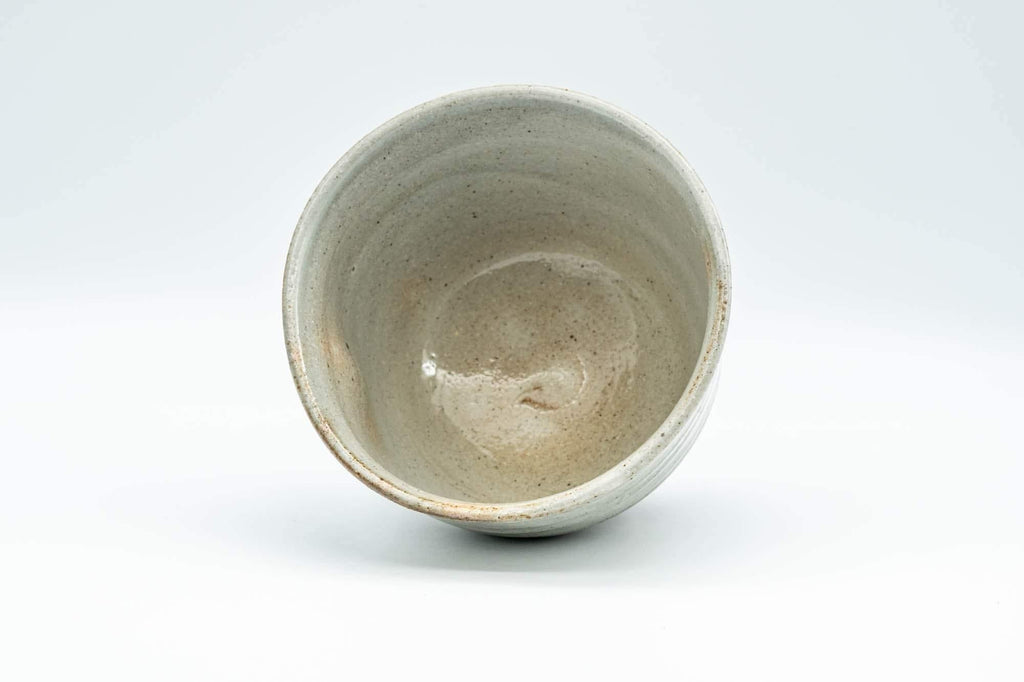 Japanese Teacup - Large Grey Indented Tulip Yunomi - 220ml