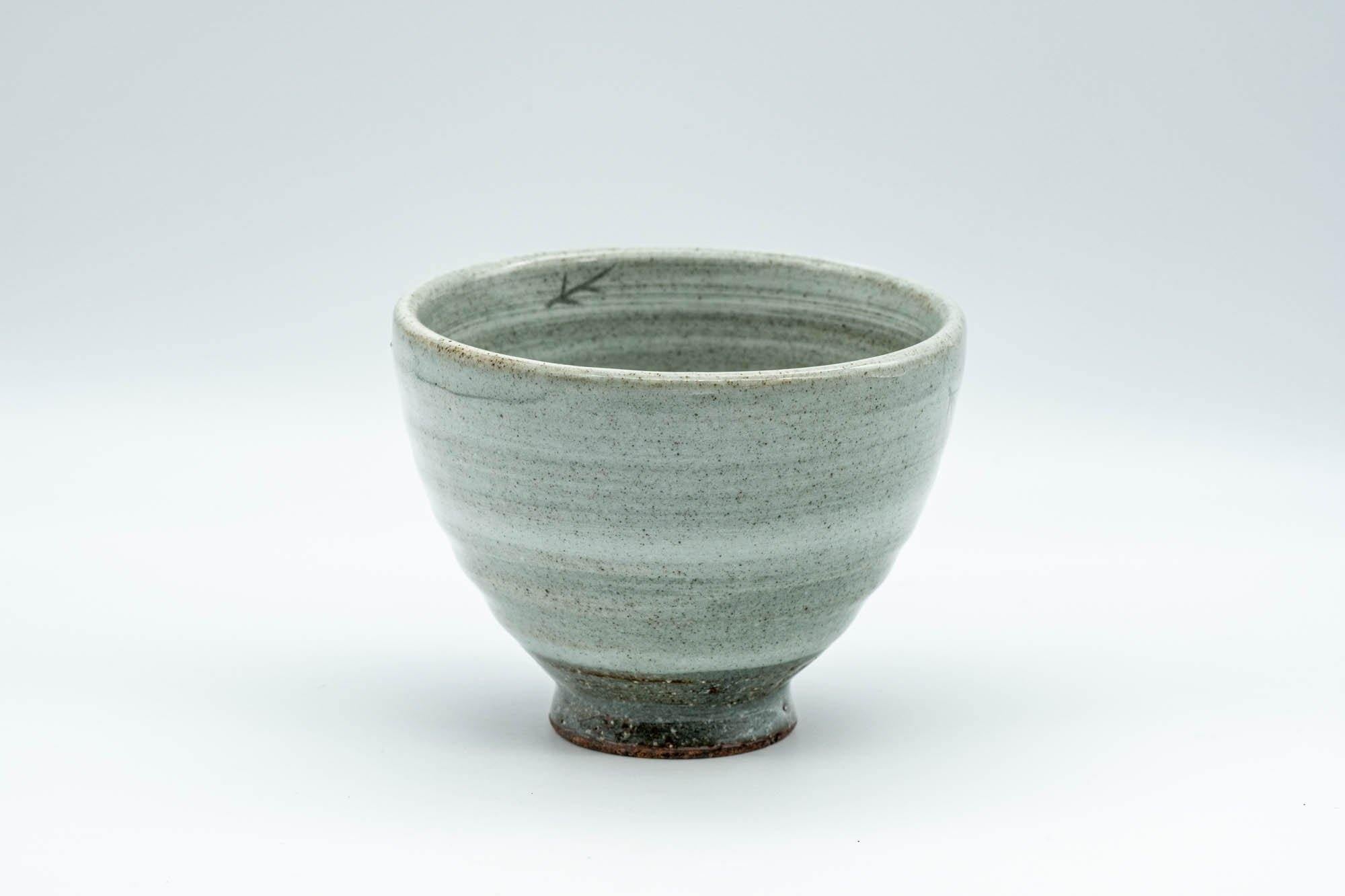 Japanese Teacup - Spiral Glaze Grey and White Yunomi - 180ml