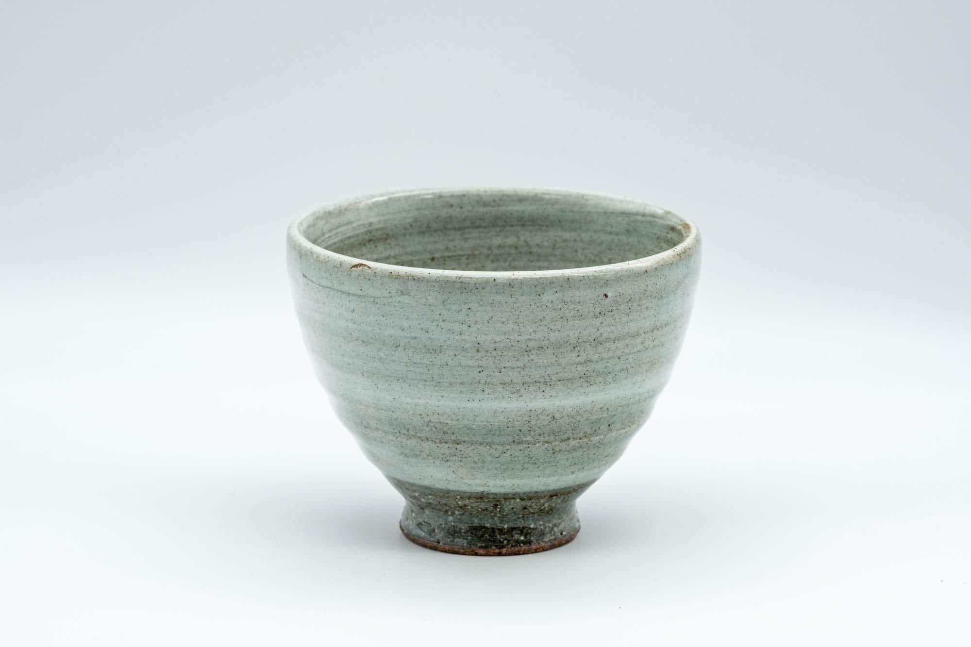 Japanese Teacup - Spiral Glaze Grey and White Yunomi - 180ml