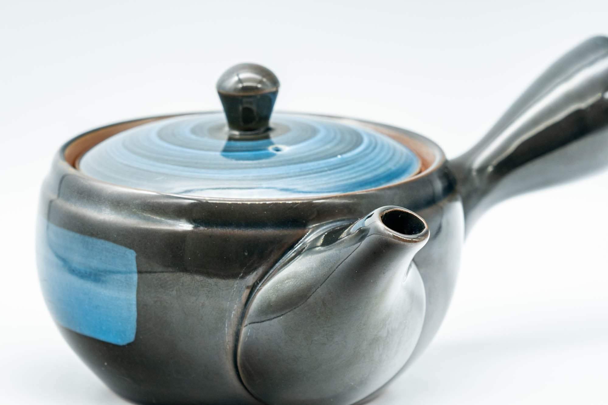 Japanese Kyusu - Blue Hakeme Mesh Teapot - 275ml