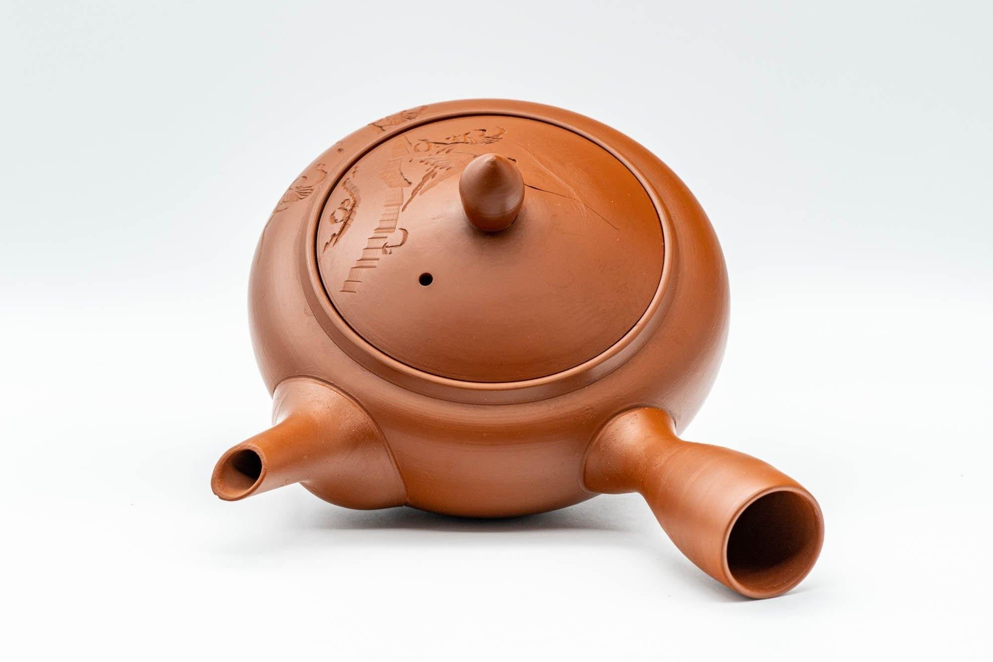 Japanese Kyusu - Engraved Tokoname-yaki Debeso Teapot - 325ml
