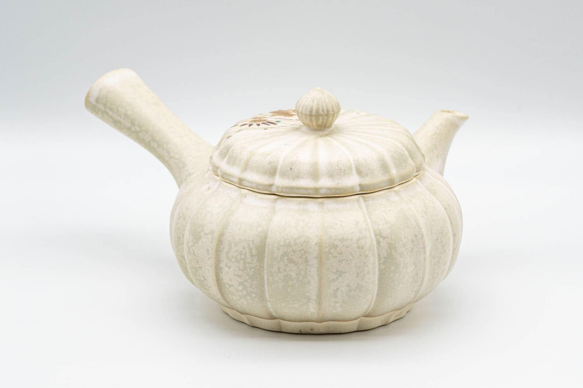 Japanese Kyusu - Floral Pumpkin-shaped Debeso Teapot - 300ml