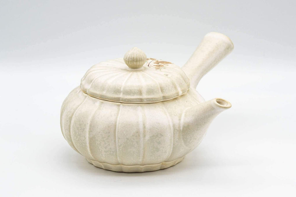 Japanese Kyusu - Floral Pumpkin-shaped Debeso Teapot - 300ml