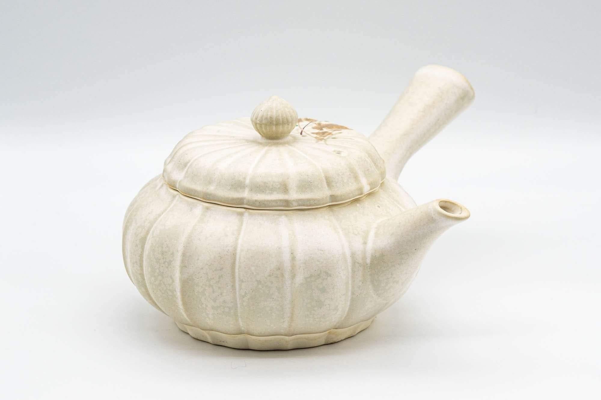 Japanese Kyusu - Floral Pumpkin-shaped Debeso Teapot - 300ml