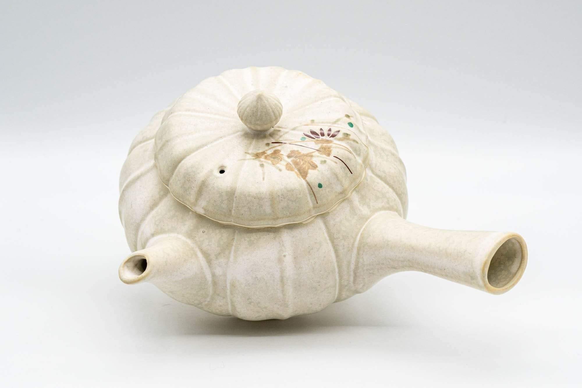 Japanese Kyusu - Floral Pumpkin-shaped Debeso Teapot - 300ml
