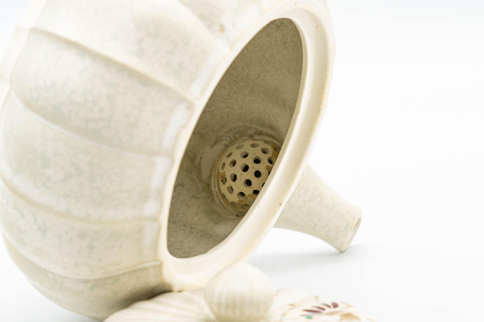 Japanese Kyusu - Floral Pumpkin-shaped Debeso Teapot - 300ml