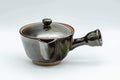 Japanese Kyusu - Black Green Glazed Houhin-style Do-ake Teapot - 200ml