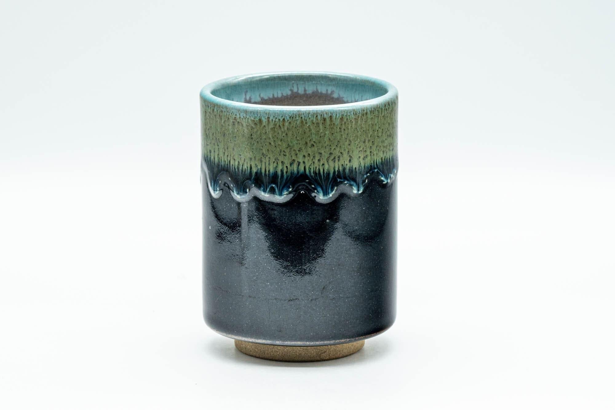 Japanese Teacup - Teal Blue Drip-Glazed Agano-yaki Yunomi - 200ml