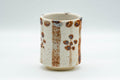 Japanese Teacup - Floral Shino Glazed Tsutsu-gata Yunomi - 160ml