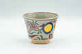 Japanese Teacup - Floral Gold Painted Yunomi - 130ml
