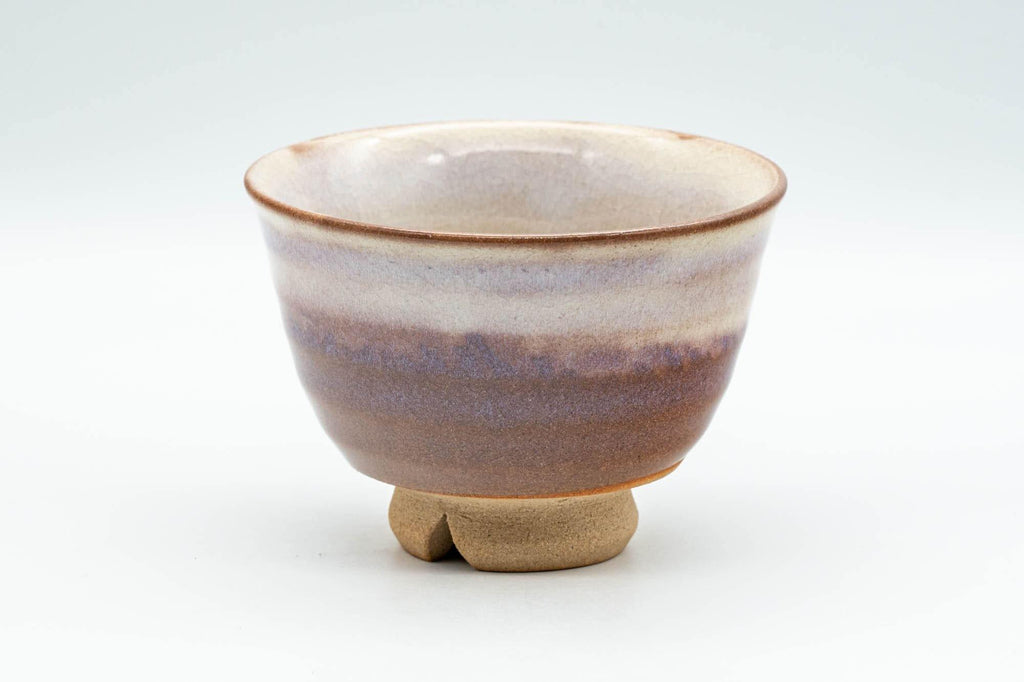 Japanese Teacup - Magenta White Drip-Glazed Hagi-yaki Yunomi - 130ml