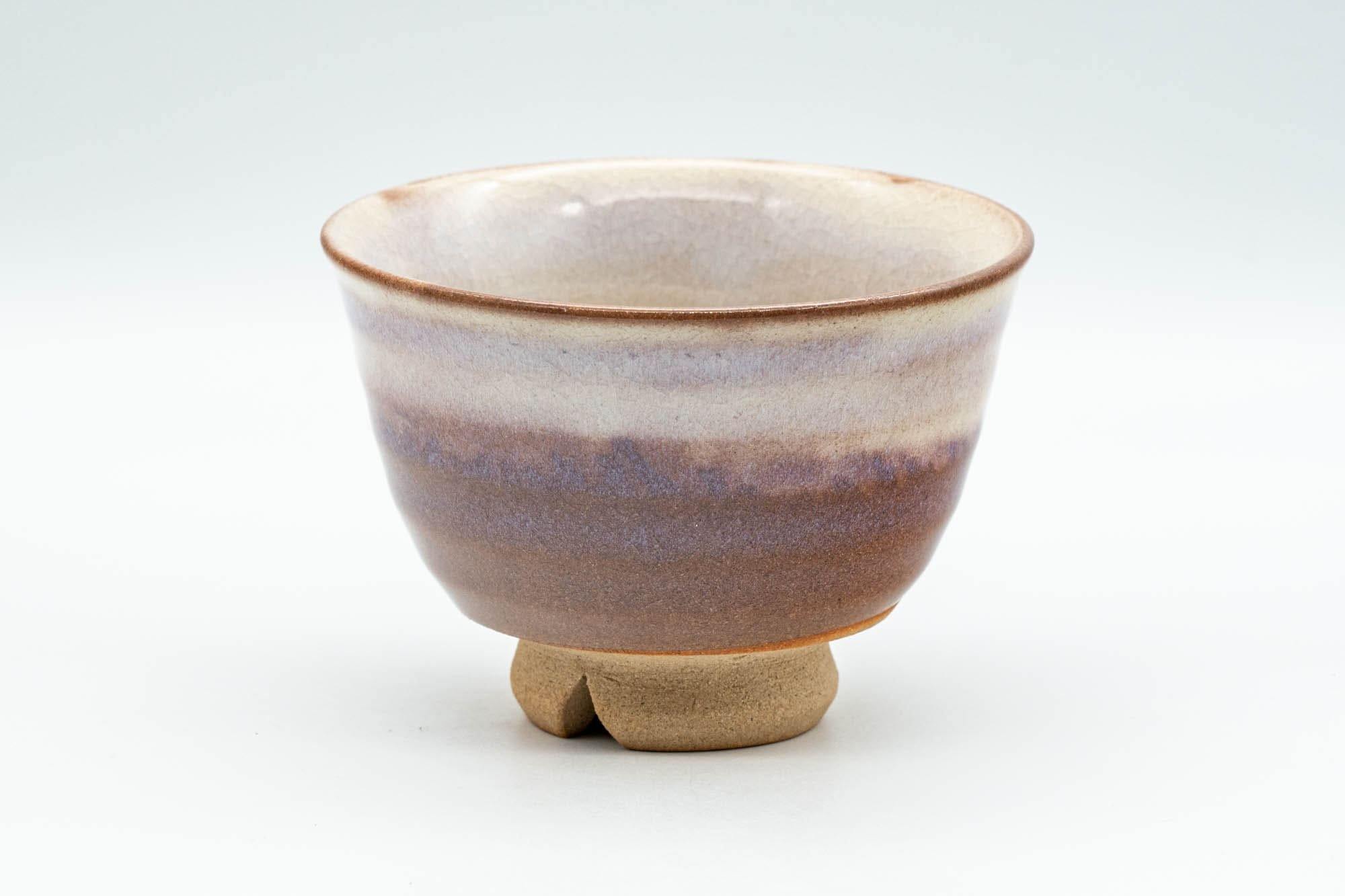 Japanese Teacup - Magenta White Drip-Glazed Hagi-yaki Yunomi - 130ml