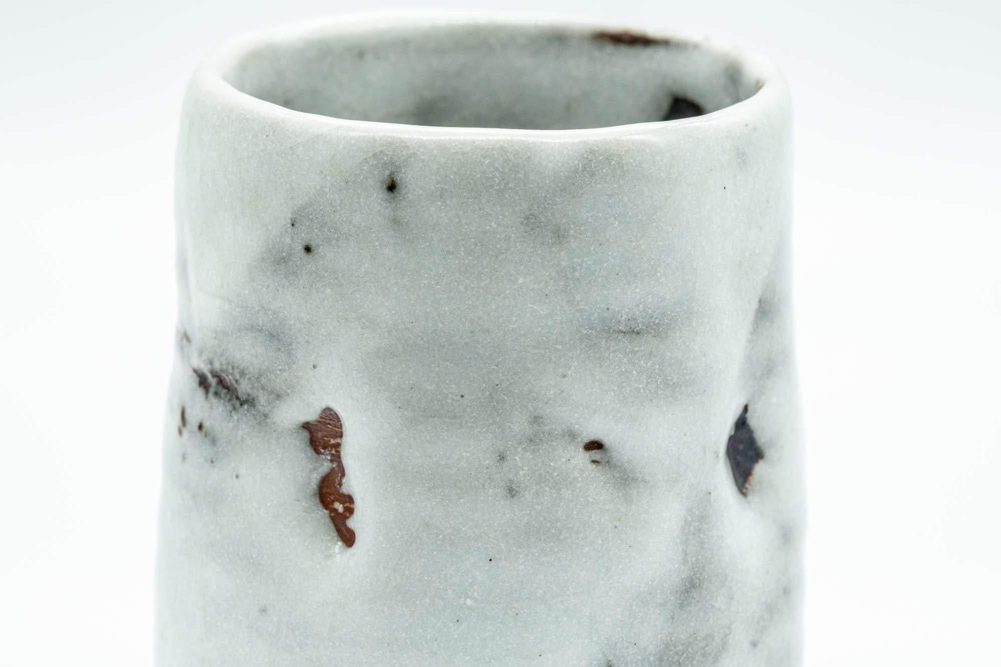 Japanese Teacup - Milky White Glazed Wabi-Sabi Yunomi - 160ml