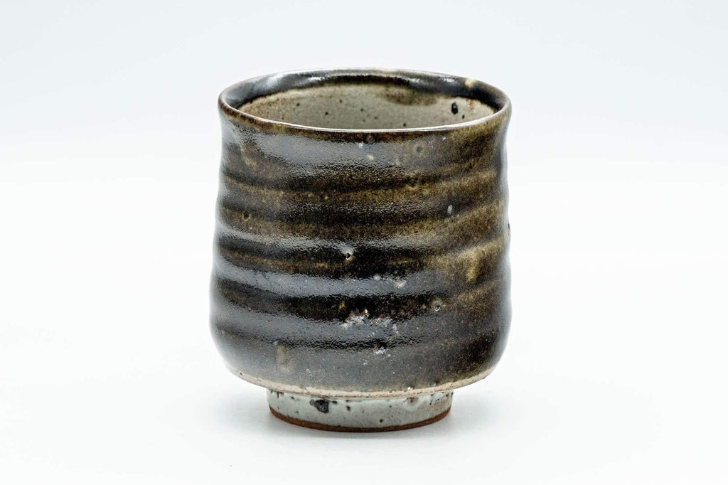 Japanese Teacup - Brown Spiraling Yunomi - 190ml