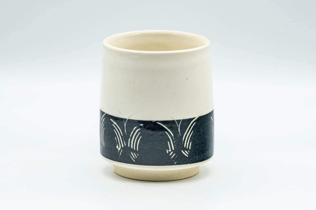 Japanese Teacup - Butterflies Black and White Yunomi - 190ml