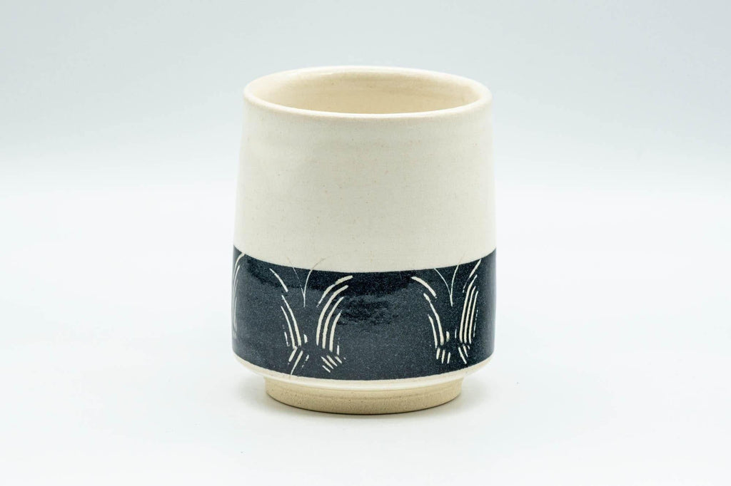 Japanese Teacup - Butterflies Black and White Yunomi - 190ml