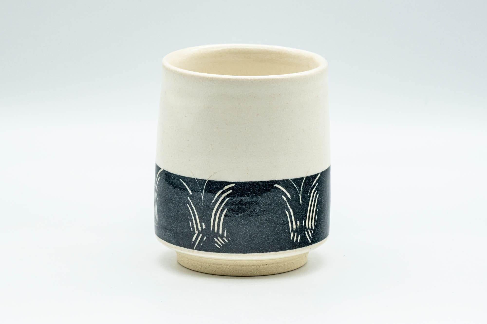 Japanese Teacup - Butterflies Black and White Yunomi - 190ml