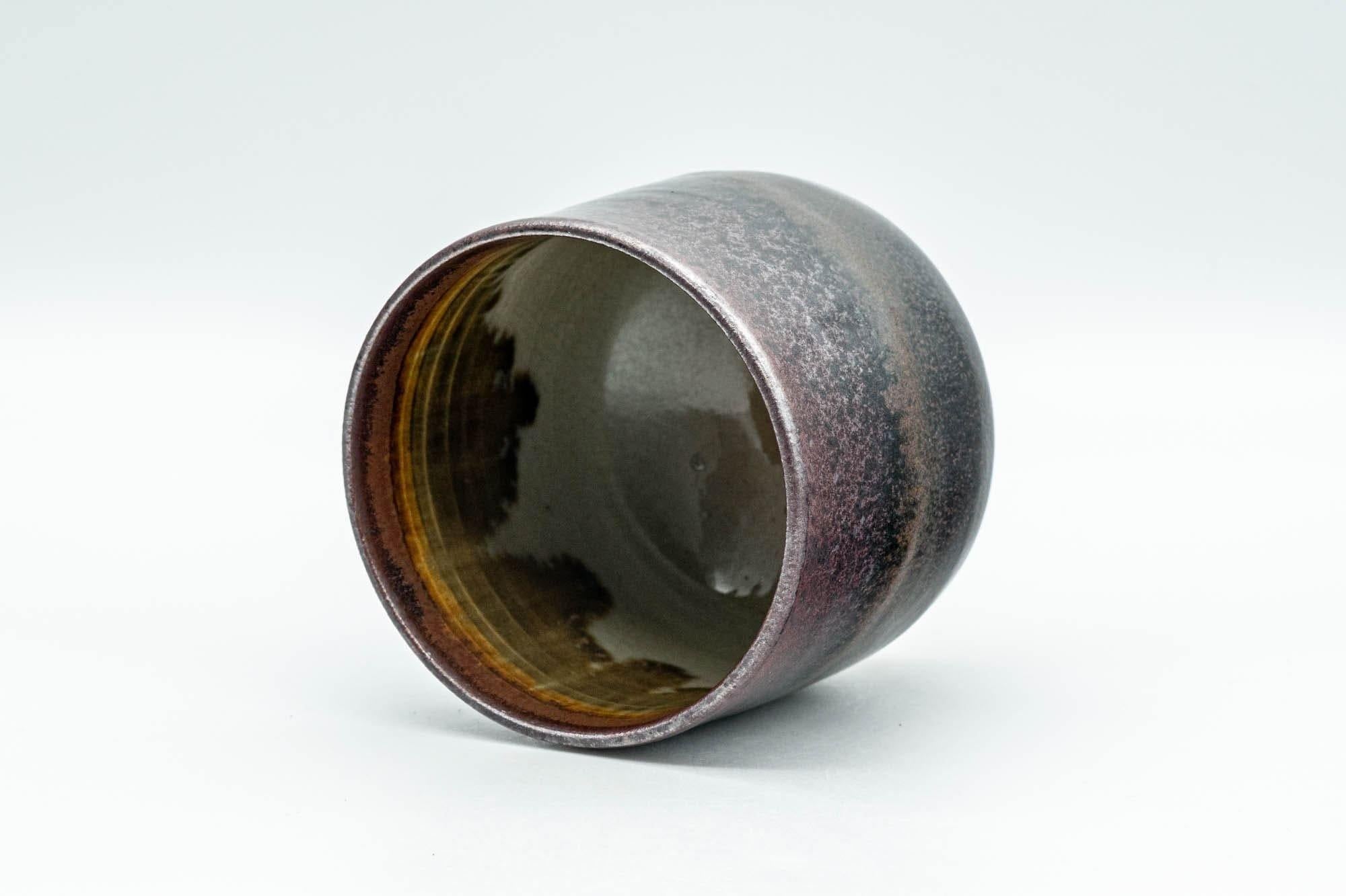 Japanese Teacup - Purple Tenmoku and Drip-Glazed Yunomi - 180ml