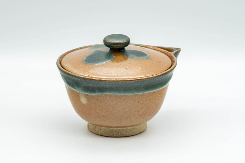 Japanese Houhin - Blue-Green Drip Glazed Agano-yaki Do-ake Teapot - 160ml