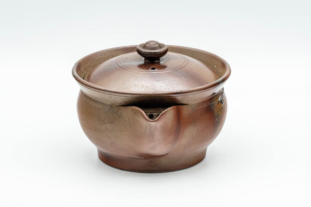Japanese Houhin - 柴岡陶泉堂 Shibaoka Tosendou Hidasuki Bizen-yaki Do-ake Teapot - 120ml