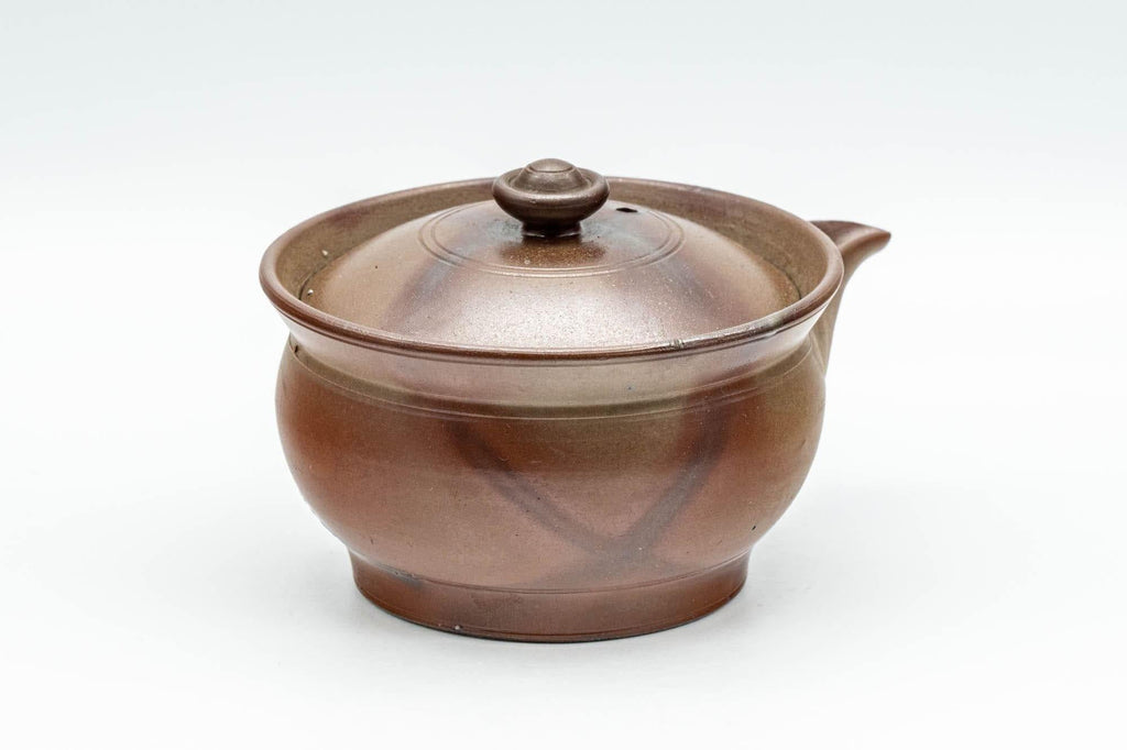 Japanese Houhin - 柴岡陶泉堂 Shibaoka Tosendou Hidasuki Bizen-yaki Do-ake Teapot - 120ml