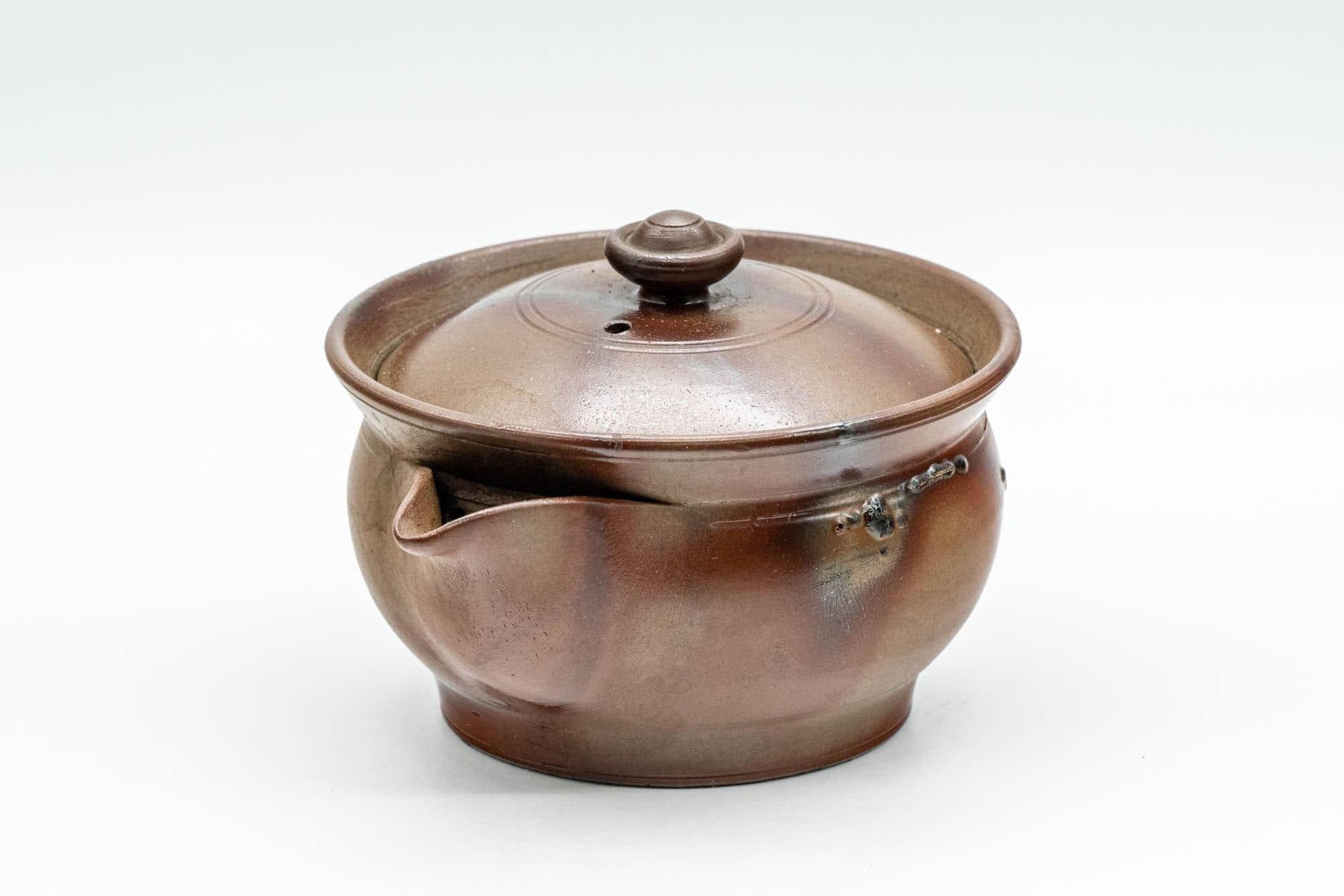 Japanese Houhin - 柴岡陶泉堂 Shibaoka Tosendou Hidasuki Bizen-yaki Do-ake Teapot - 120ml