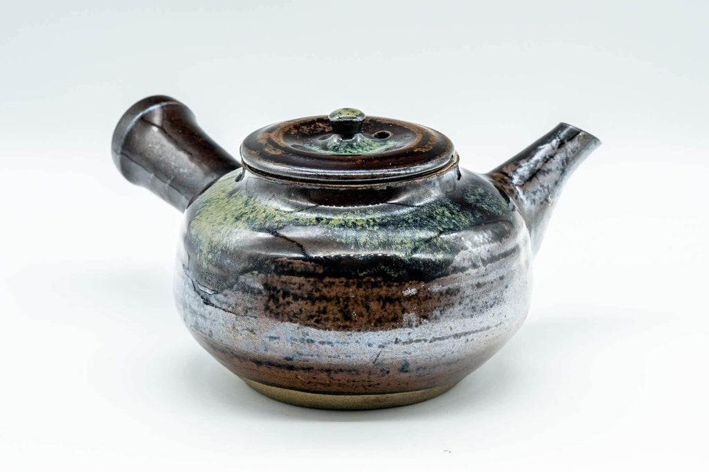 Japanese Kyusu - Hare's Fur Glazed Do-ake Teapot - 400ml