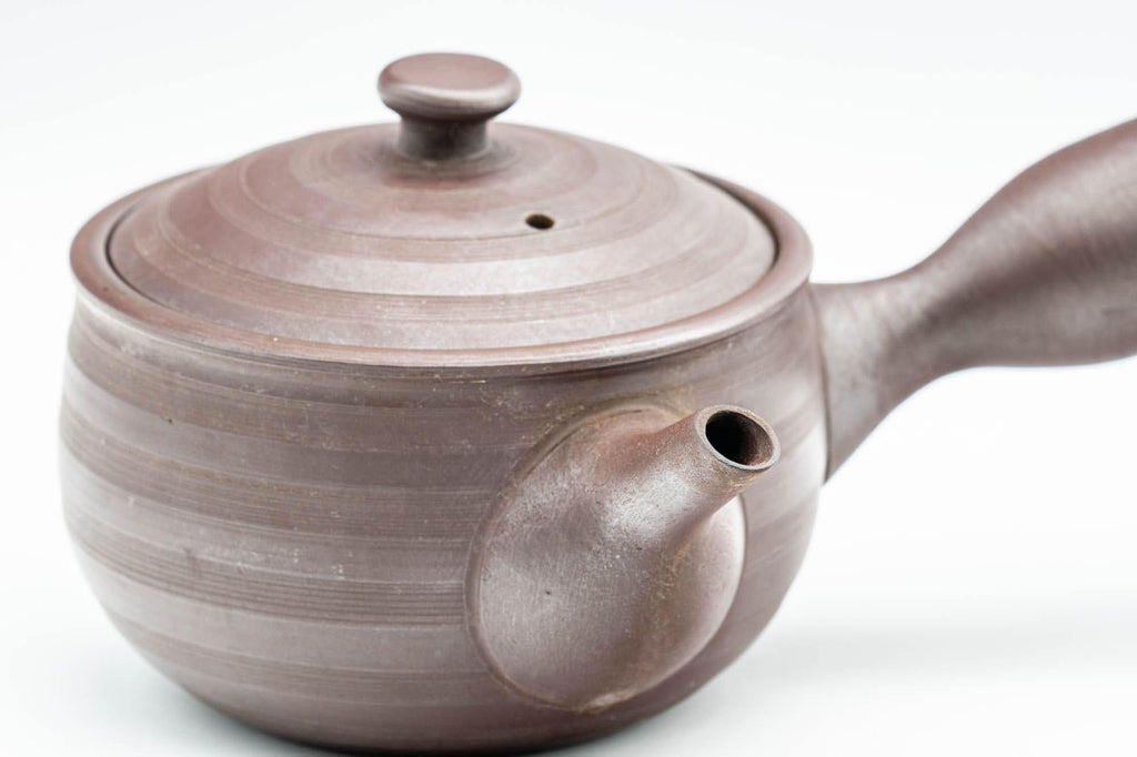 Japanese Kyusu - Striped Banko-yaki Teapot - 240ml