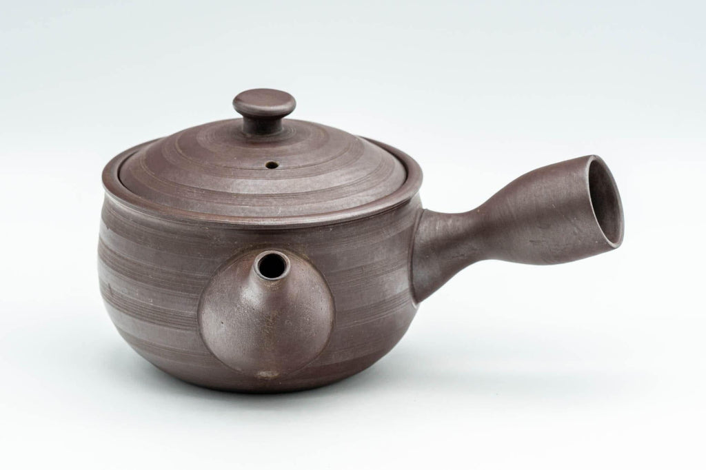 Japanese Kyusu - Striped Banko-yaki Teapot - 240ml