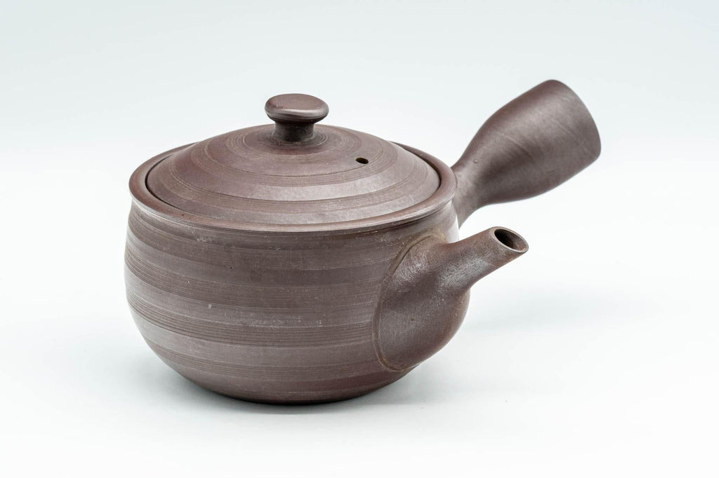 Japanese Kyusu - Striped Banko-yaki Teapot - 240ml