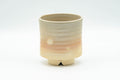 Japanese Teacup - Beige Pink Gohonte Hagi-yaki Spiraling Yunomi - 150ml