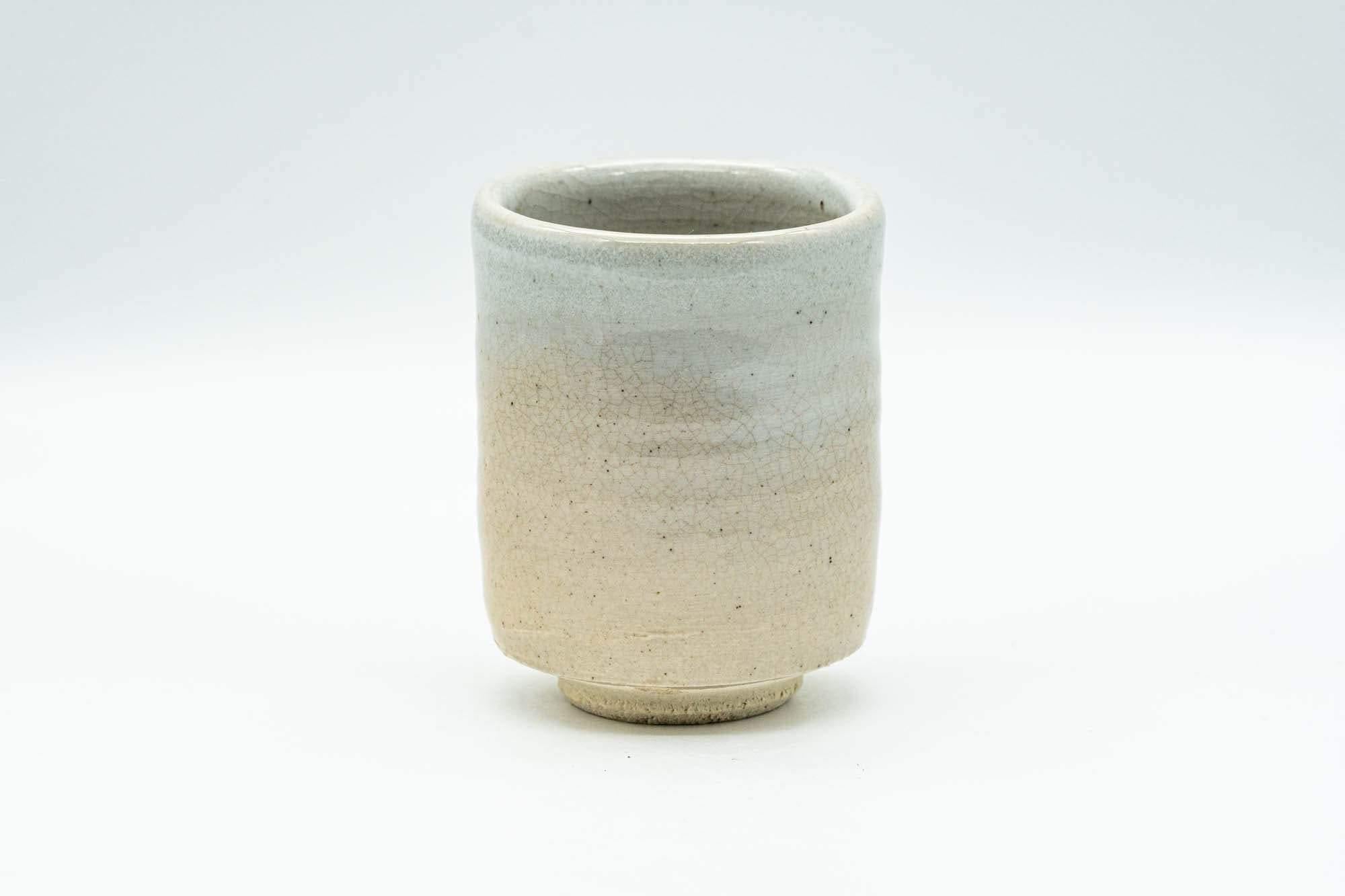 Japanese Teacup - Beige White Drip-Glazed Hagi-yaki Yunomi - 130ml