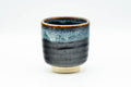 Japanese Teacup - Blue Hare's Fur Jet Black Glazed Yunomi - 170ml
