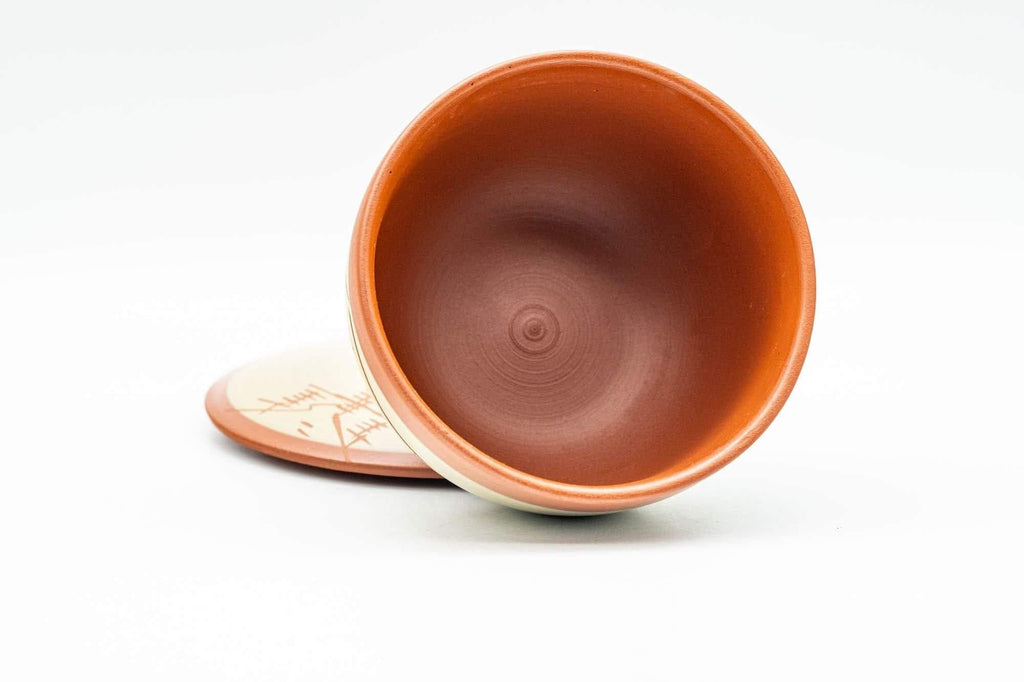 Japanese Teacup - Mountainous Tokoname-yaki Lidded Yunomi - 100ml