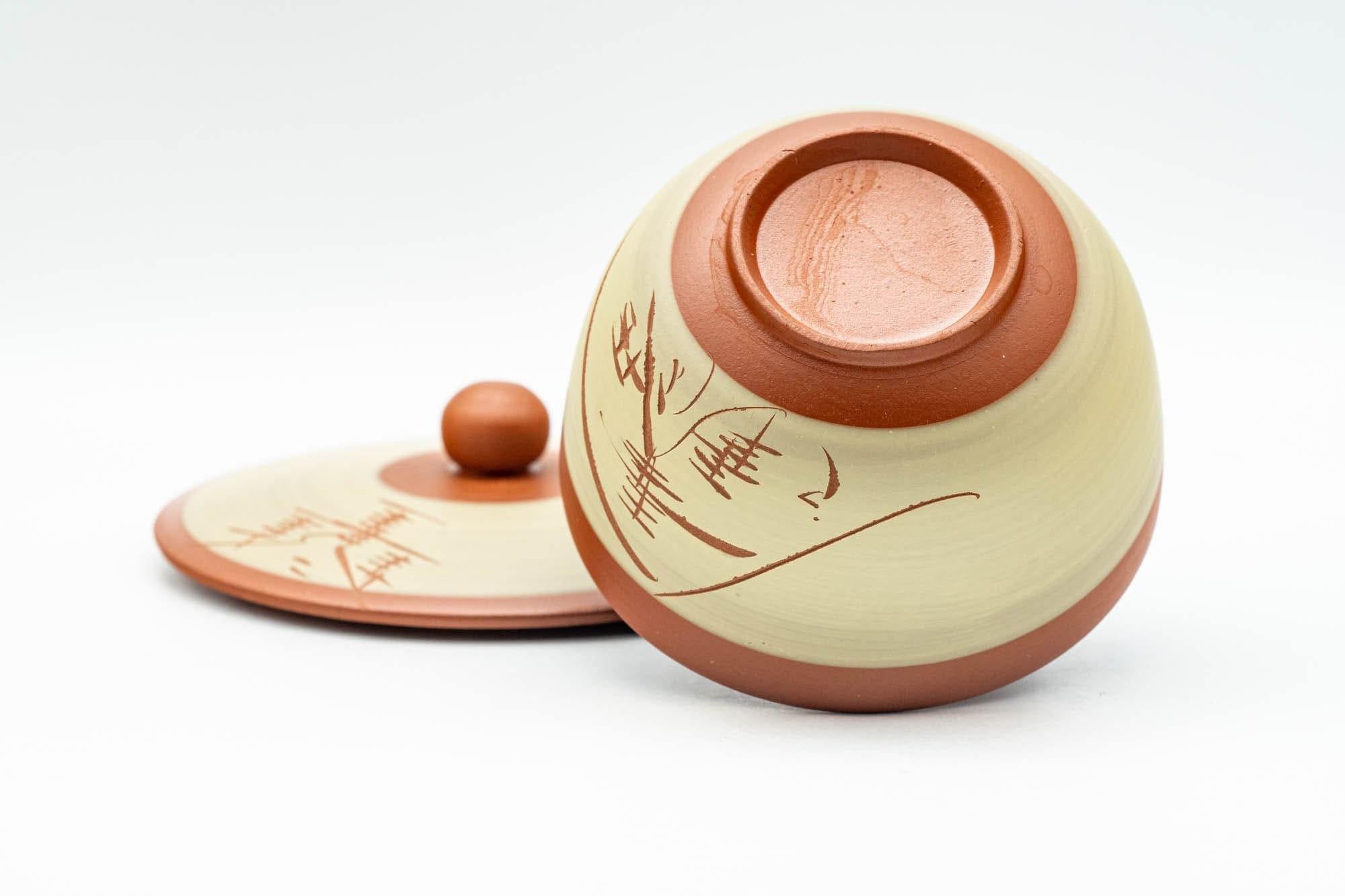 Japanese Teacup - Mountainous Tokoname-yaki Lidded Yunomi - 100ml