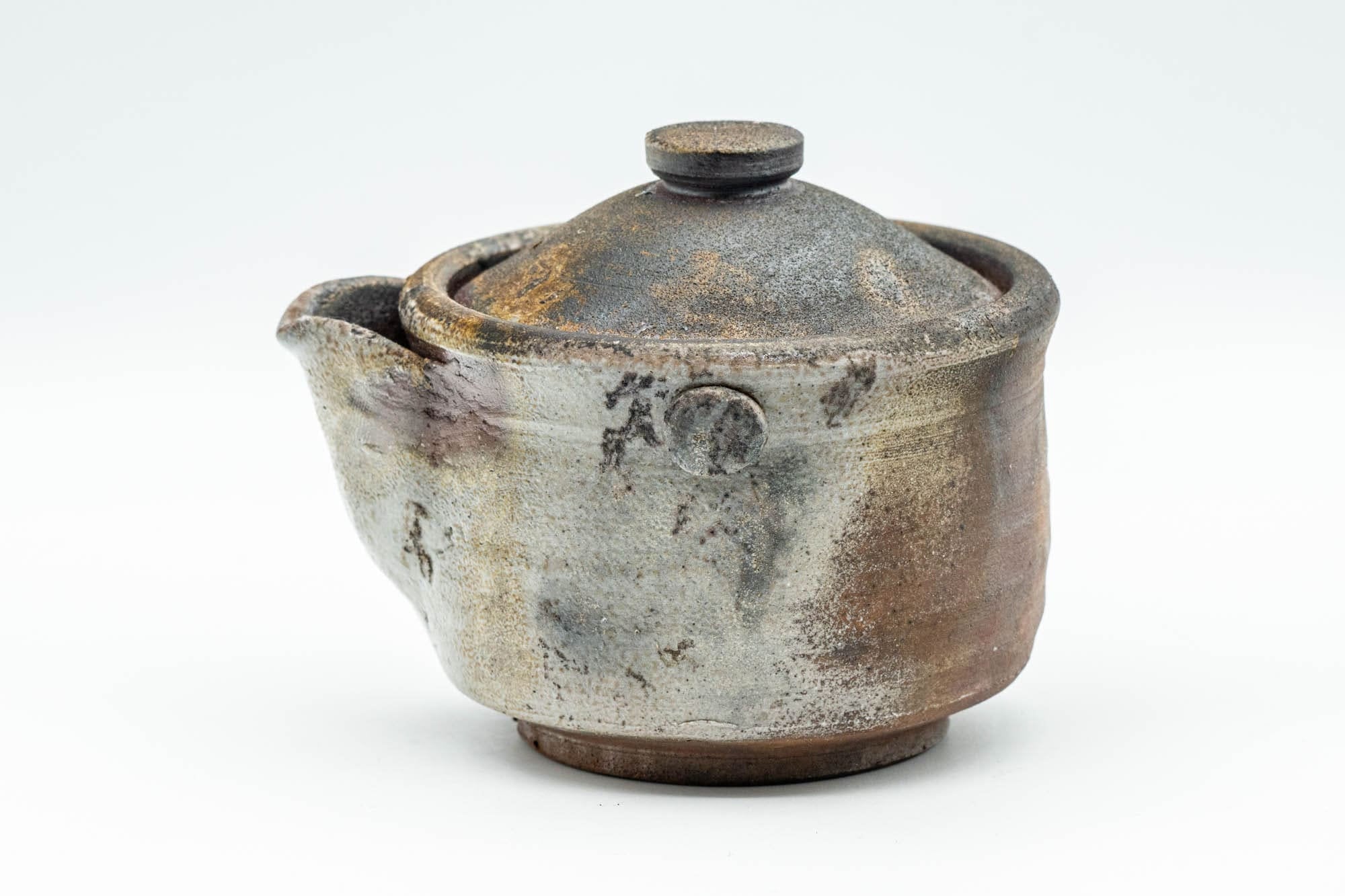 Japanese Tea Set - Wood-fired Bizen-yaki Do-ake Houhin Teapot with Katakuchi Yuzamashi Water Cooler