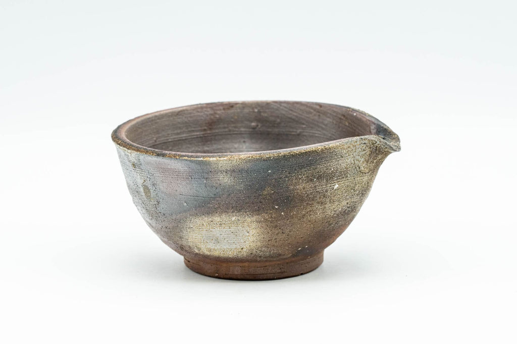 Japanese Tea Set - Wood-fired Bizen-yaki Do-ake Houhin Teapot with Katakuchi Yuzamashi Water Cooler