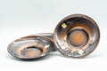 Japanese Chataku - Set of 5 齋山堂 純銅製 Saizando - Floral Copper Tea Saucers