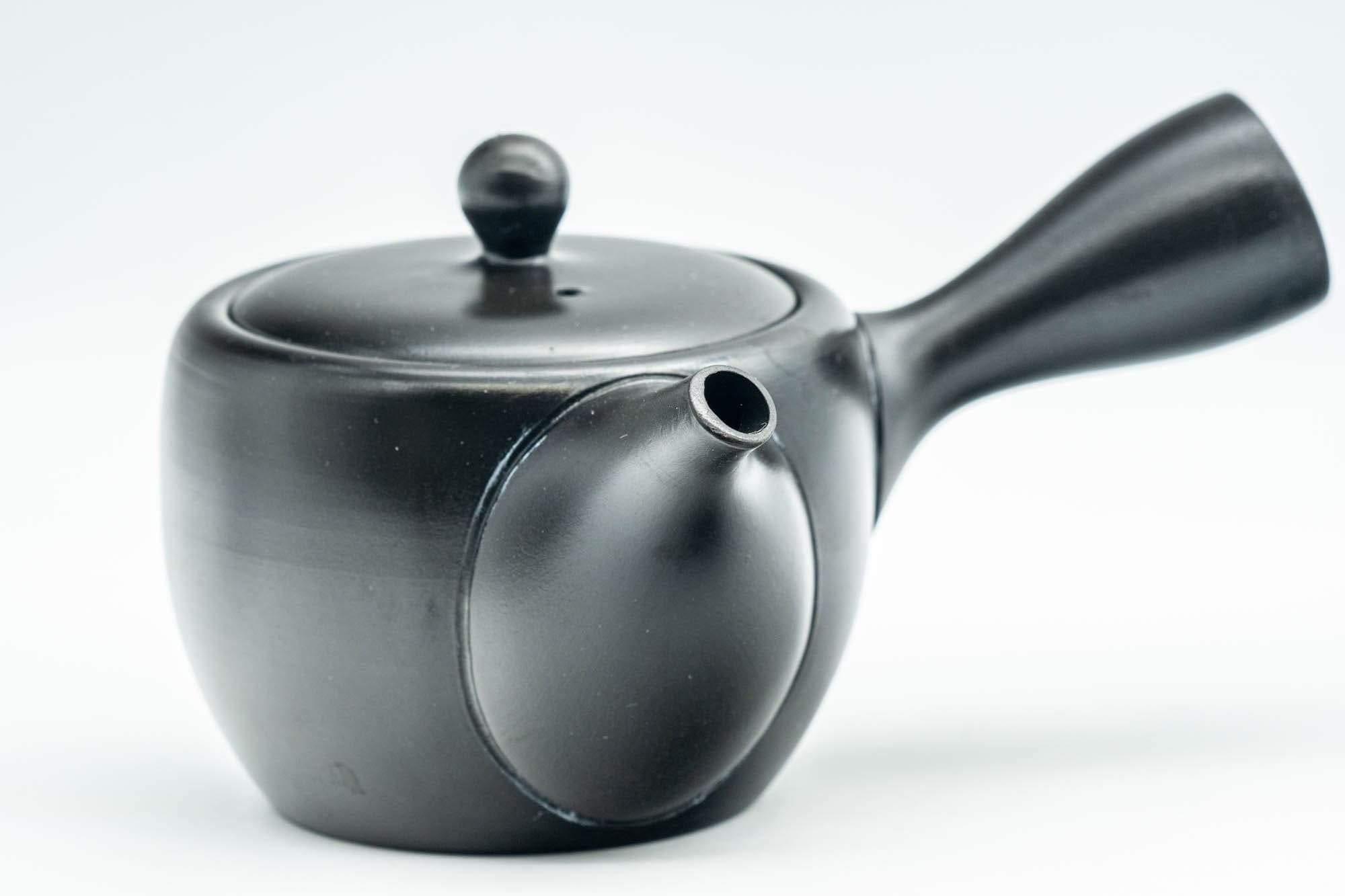 Japanese Kyusu - Black Kurodei Tokoname-yaki Teapot - 170ml