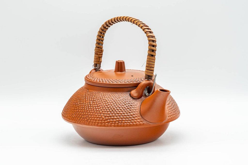 Japanese Tea Set - 義仙 Morishita Gisen - Tokoname-yaki Debeso Dobin Teapot with 5 Yunomi Teacups