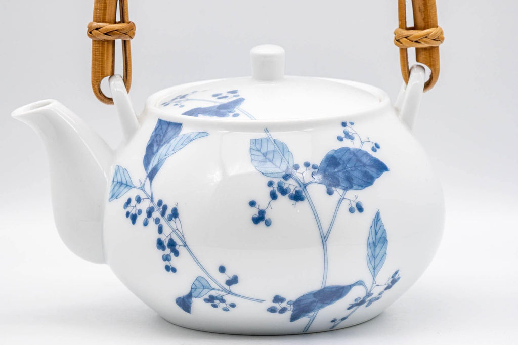 Japanese Dobin - Floral Arita-yaki Porcelain Debeso Teapot - 700ml