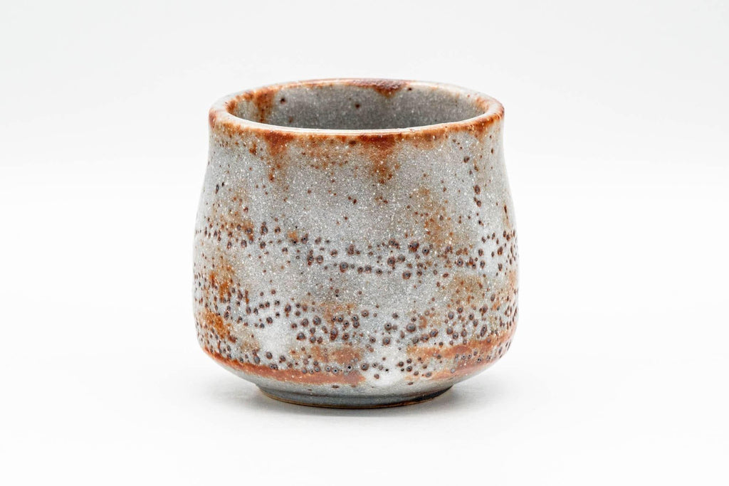 Japanese Teacup - Blue White Shino Glazed Yunomi - 160ml