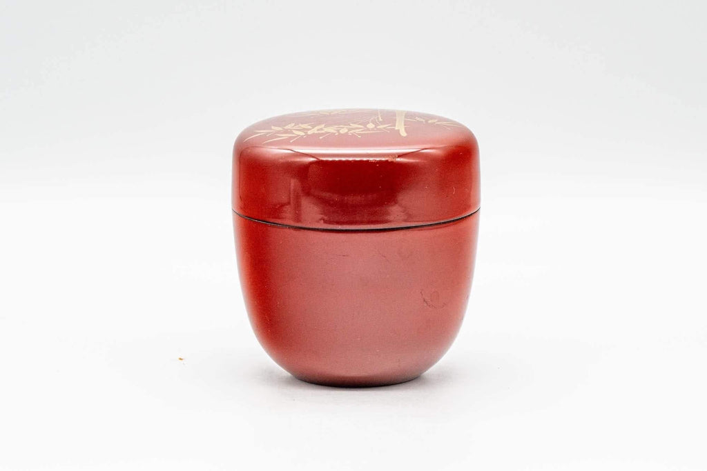 Japanese Natsume - Bamboo Red Lacquer Matcha Tea Caddy - 100ml