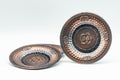 Japanese Chataku - Set of 5 Horse Emblemed Copper Tea Saucers