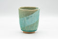 Japanese Teacup - Crazed Blue Green Glaze Wabi-Sabi Yunomi - 180ml