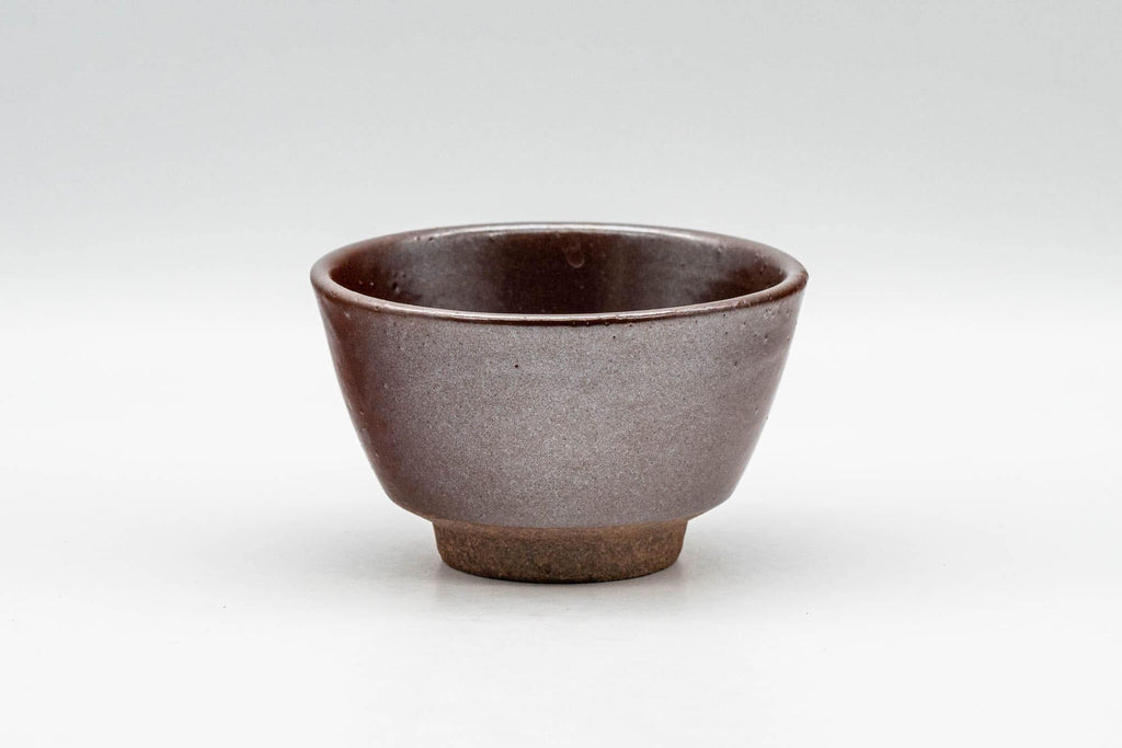 Japanese Teacup - Burgundy Red Glazed Yunomi - 80ml