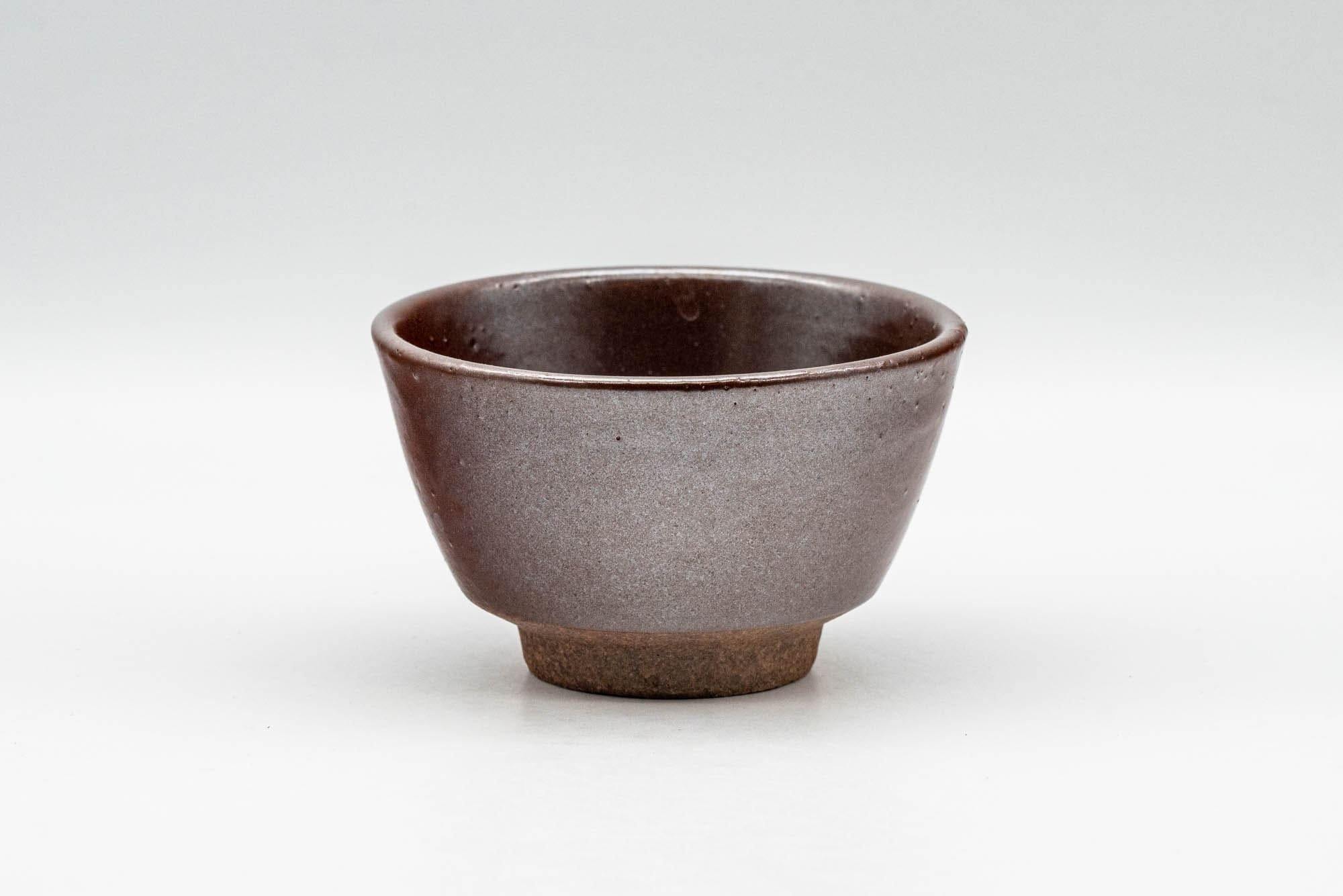 Japanese Teacup - Burgundy Red Glazed Yunomi - 80ml