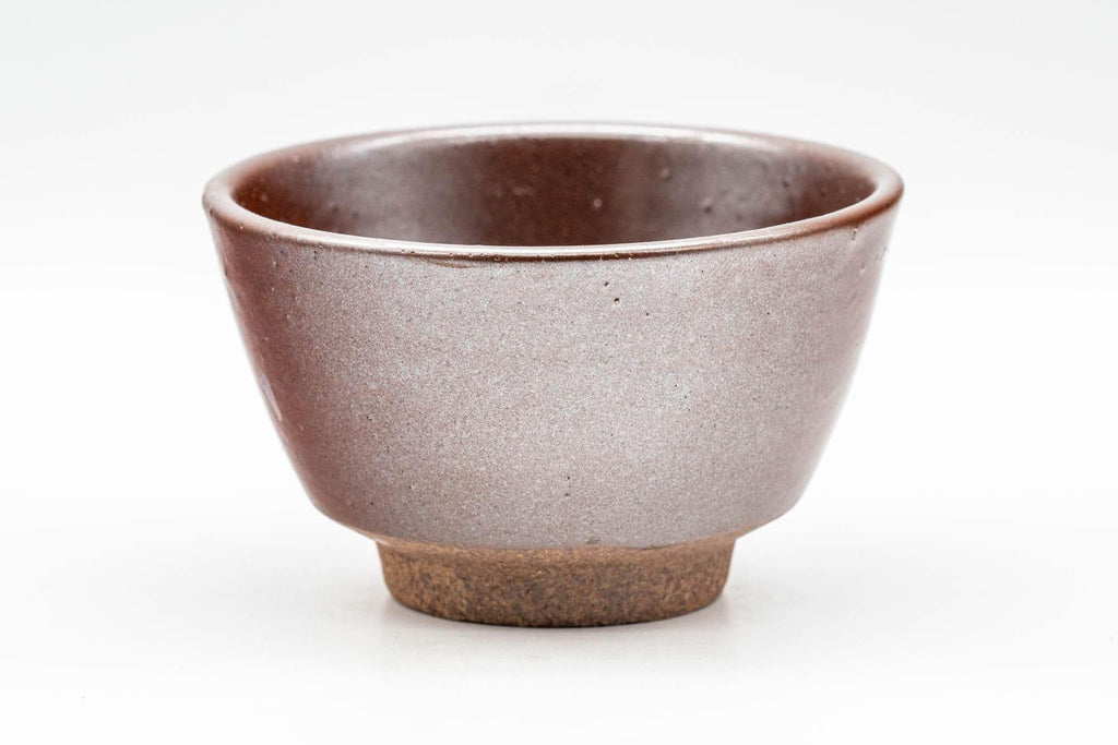 Japanese Teacup - Burgundy Red Glazed Yunomi - 80ml